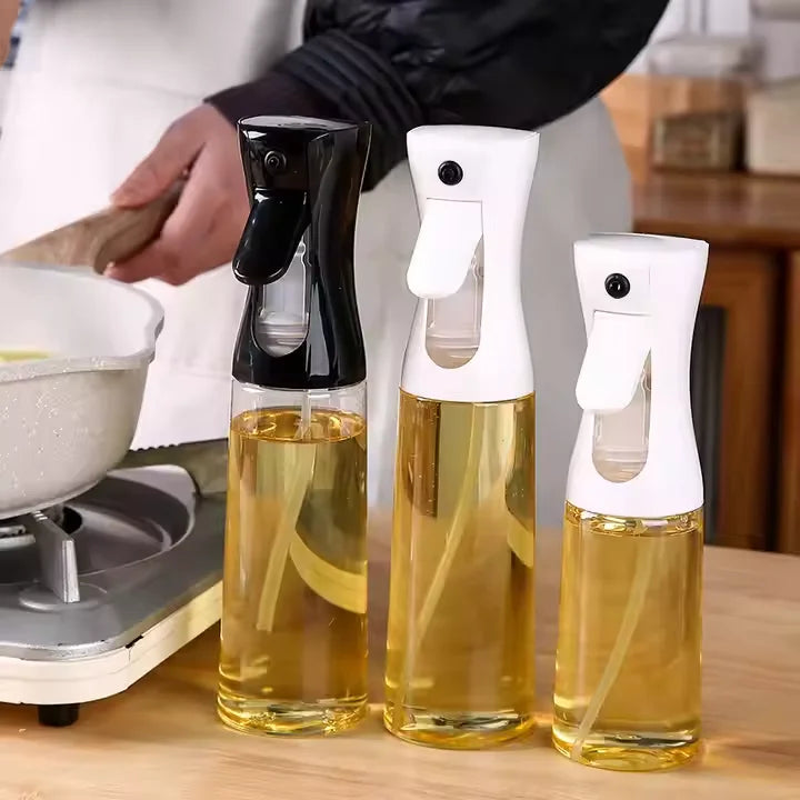 Premium 3-in-1 High Pressure Oil Spray Bottle | Refillable Kitchen Mister for Air Fryer, BBQ & Cooking